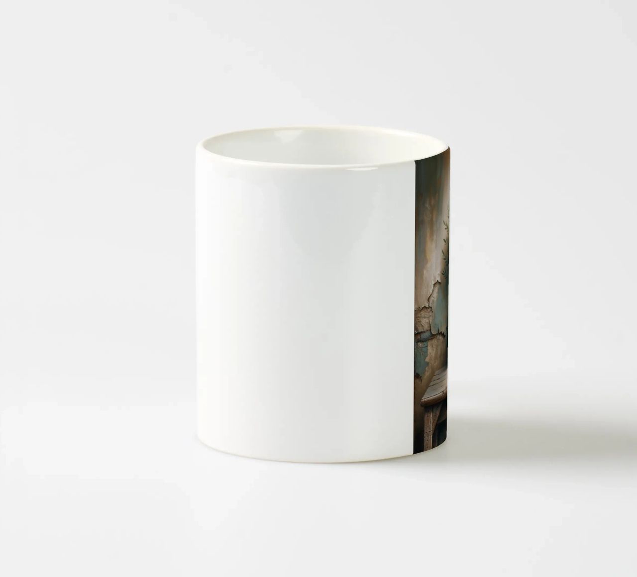 Ramo d'ulivo in vaso tazza in ceramica da VintageBotanics
