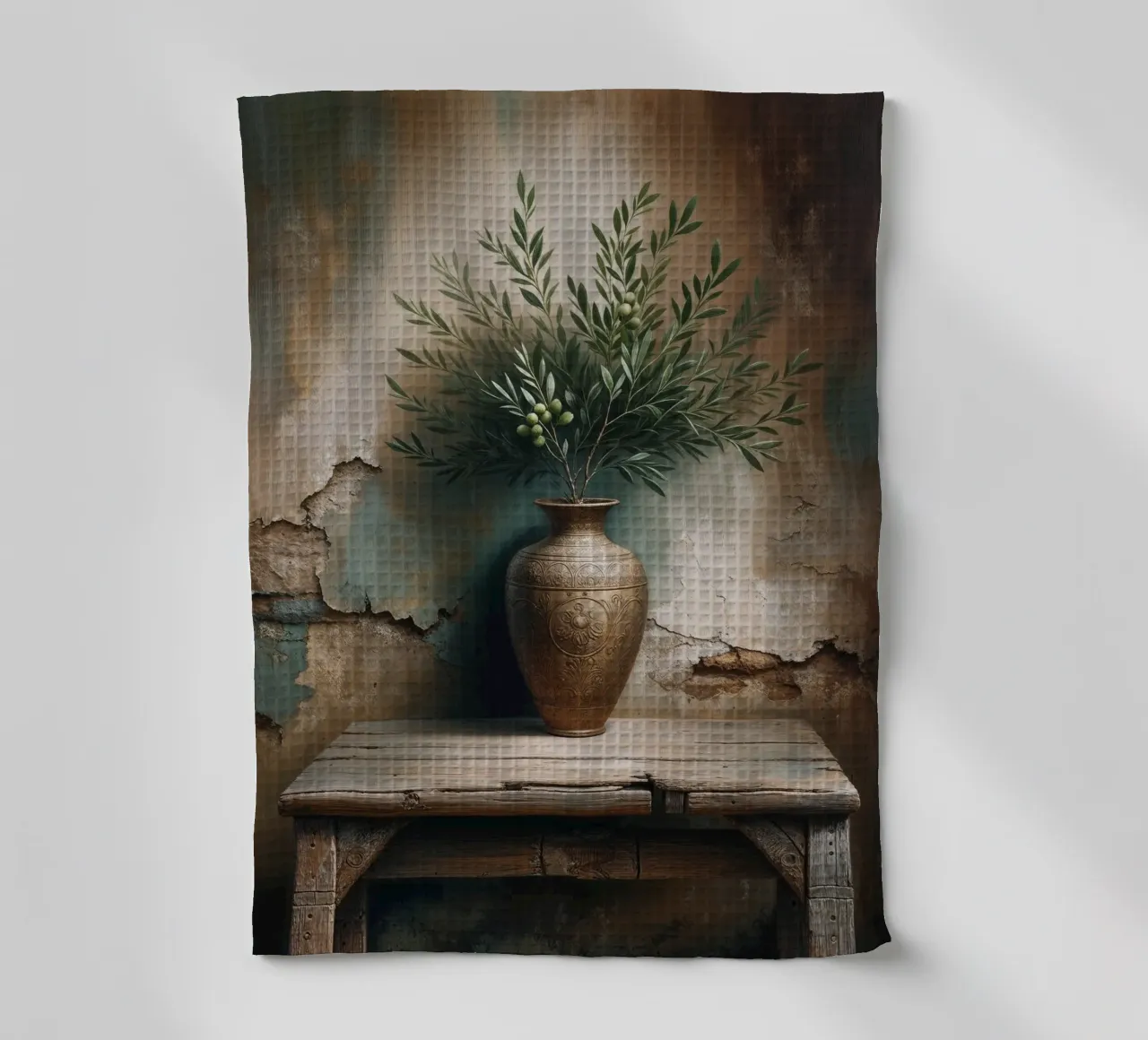 Rameau d'olivier dans un vase torchon de VintageBotanics