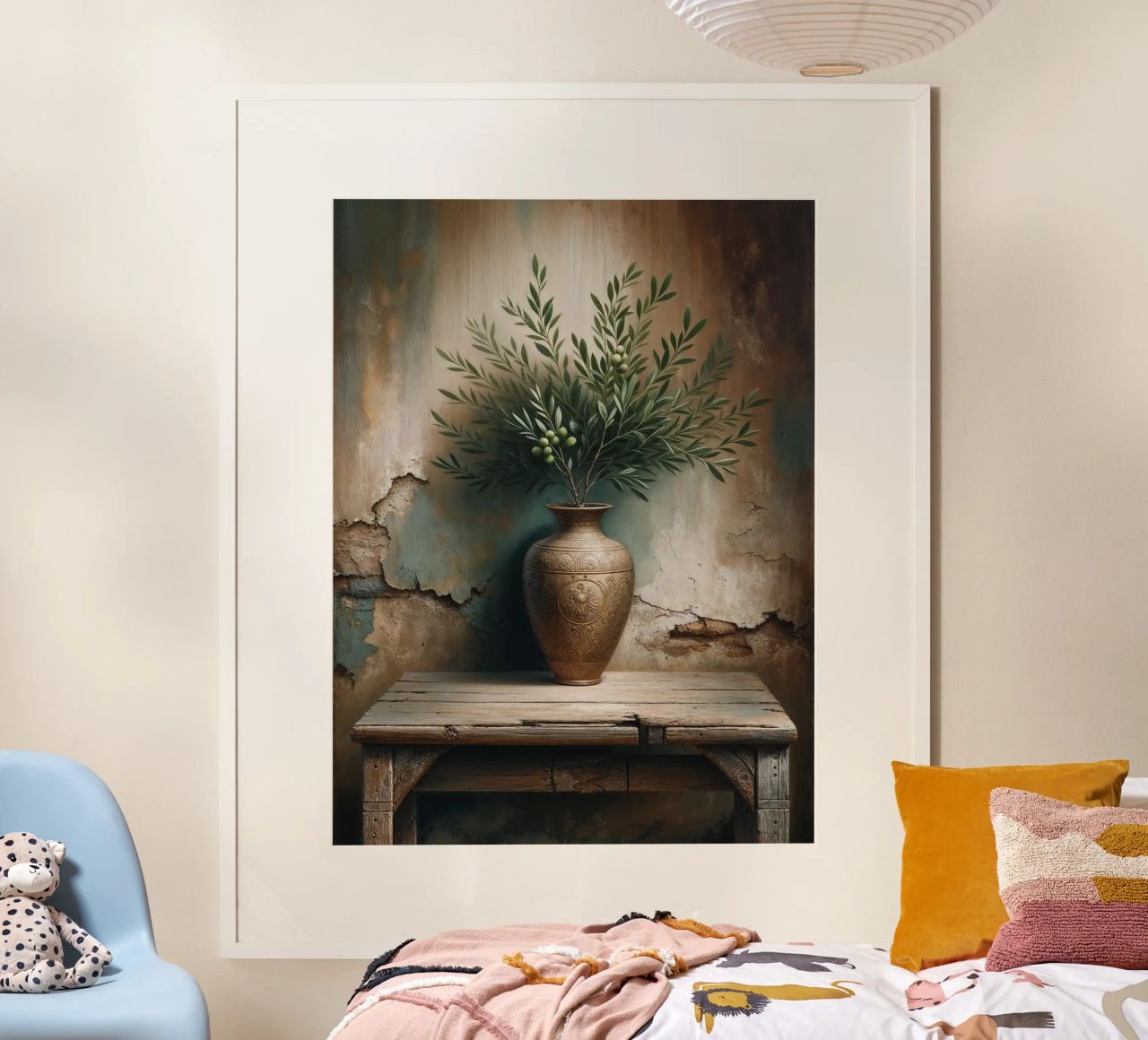 Ramo d'ulivo in vaso poster da VintageBotanics