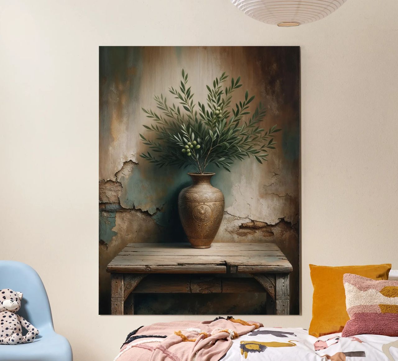 Ramo d'ulivo in vaso poster da VintageBotanics