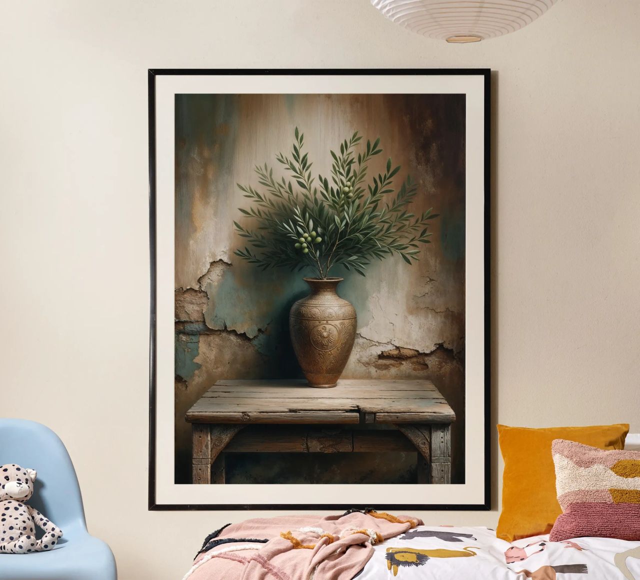 Ramo d'ulivo in vaso poster da VintageBotanics