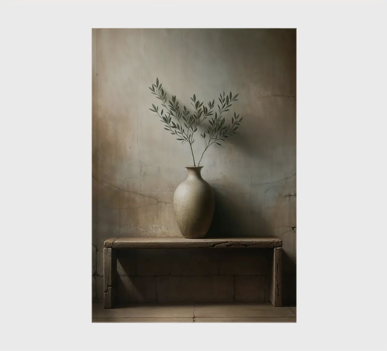 Olive Branch in vase notebook by VintageBotanics
