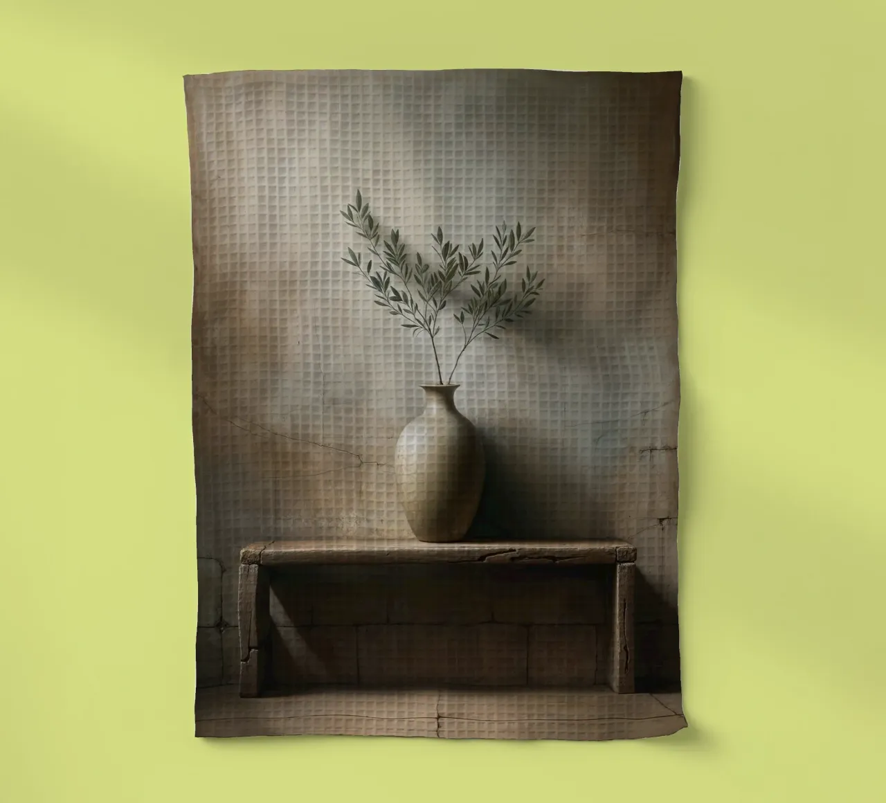 Rameau d'olivier dans un vase torchon de VintageBotanics