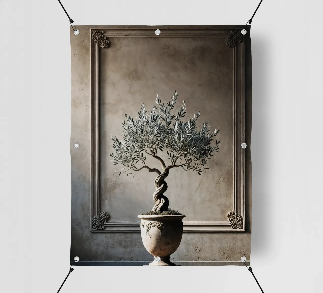 Olivenzweig im Topf PVC Plane von VintageBotanics