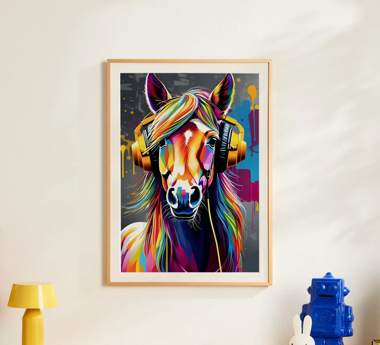 Cavallo in cuffia poster da MakArena