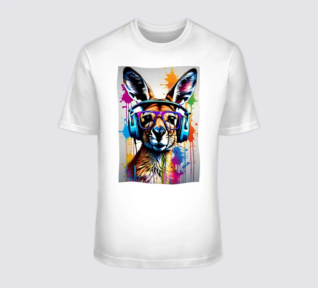 Canguro con cuffie e occhiali t-shirt da MakArena