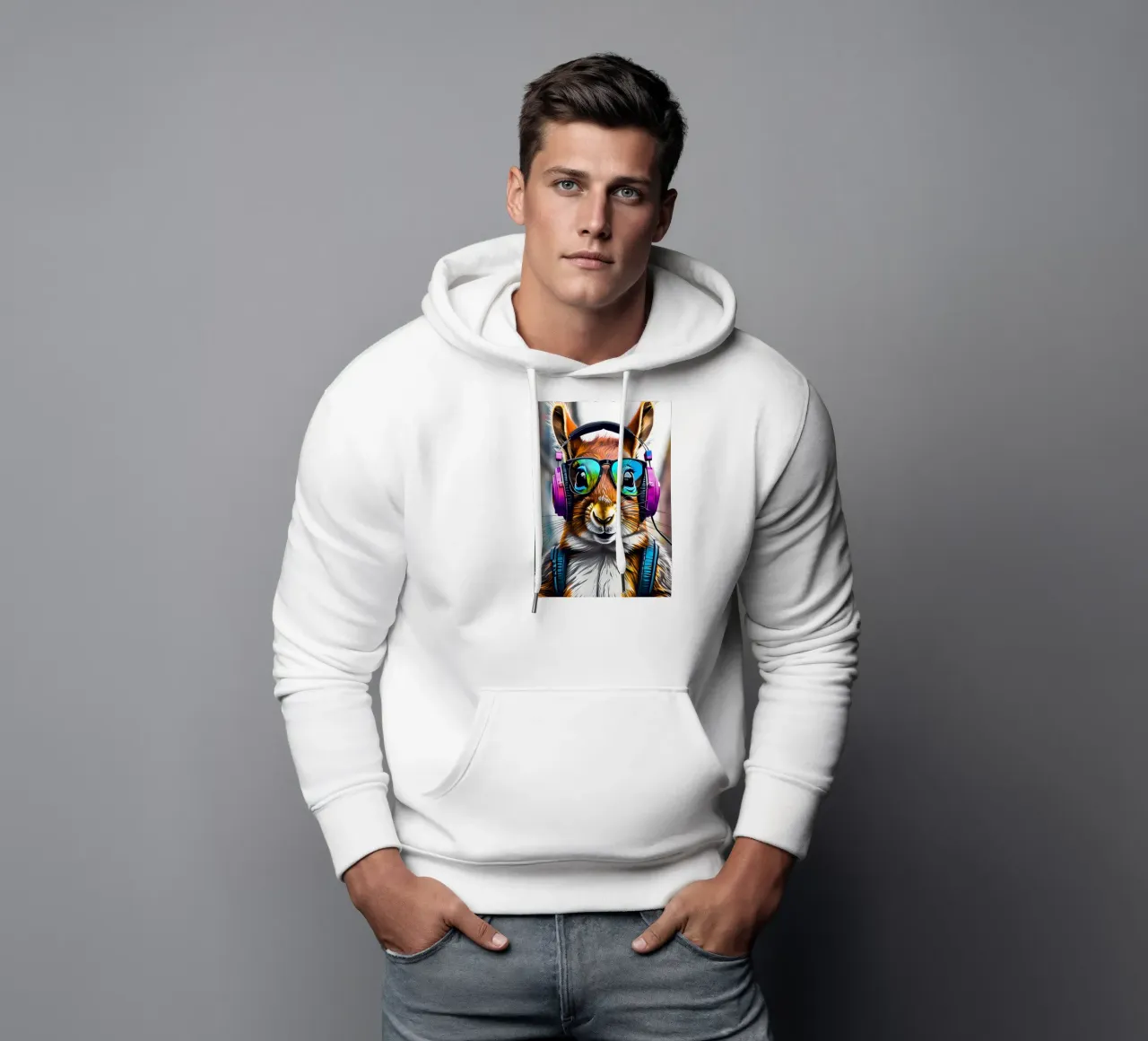 Scoiattolo in cuffia felpa con cappuccio da MakArena