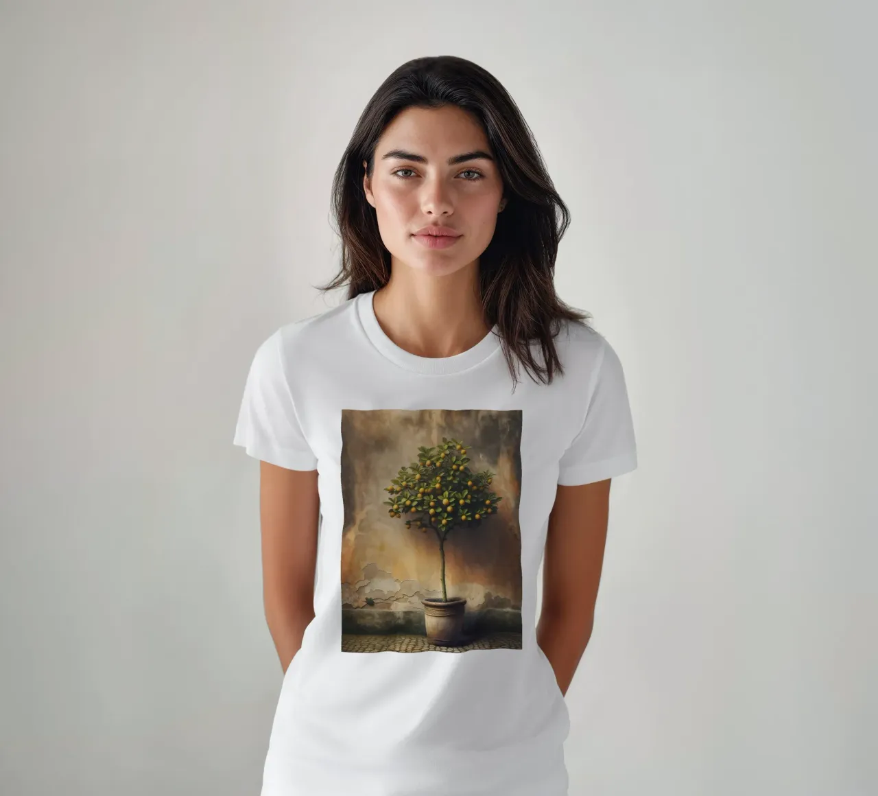 Weinlese-Zitronenbaum T-Shirt von VintageBotanics