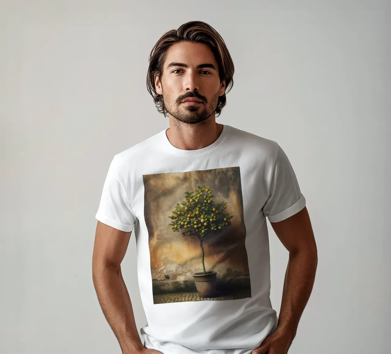 Weinlese-Zitronenbaum T-Shirt von VintageBotanics