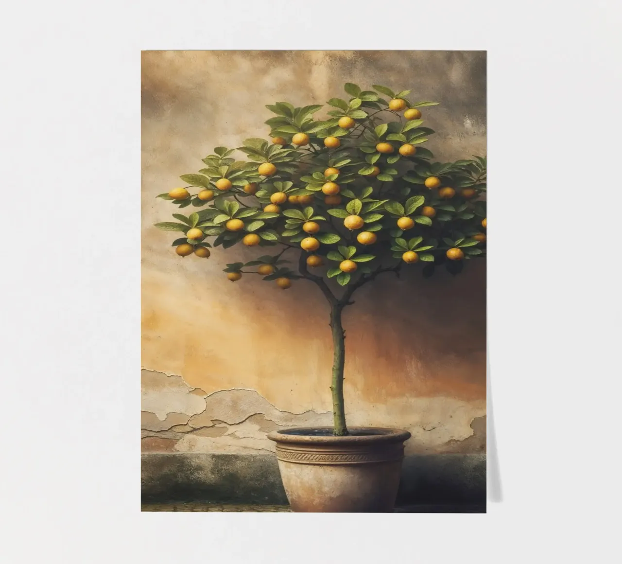 Weinlese-Zitronenbaum Stickerbogen von VintageBotanics