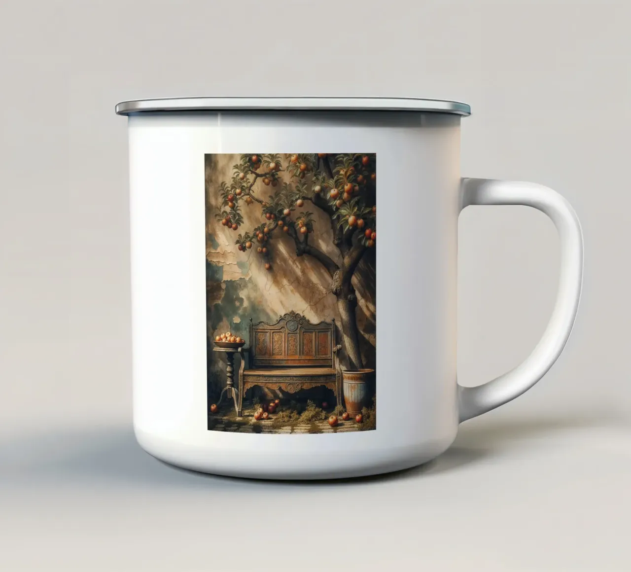 Albero di mele vintage tazza in smalto da VintageBotanics