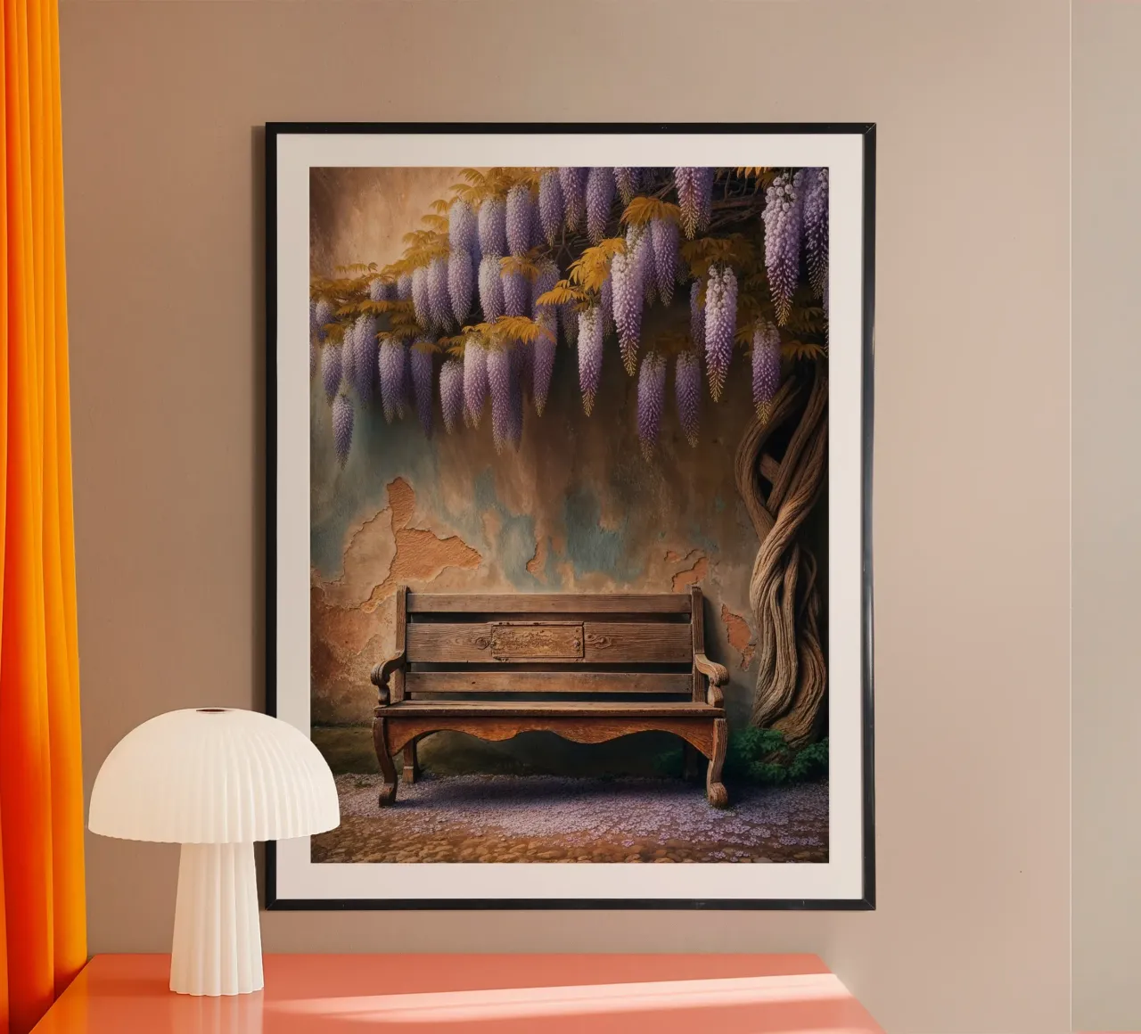 Natura morta di glicine vintage poster da VintageBotanics