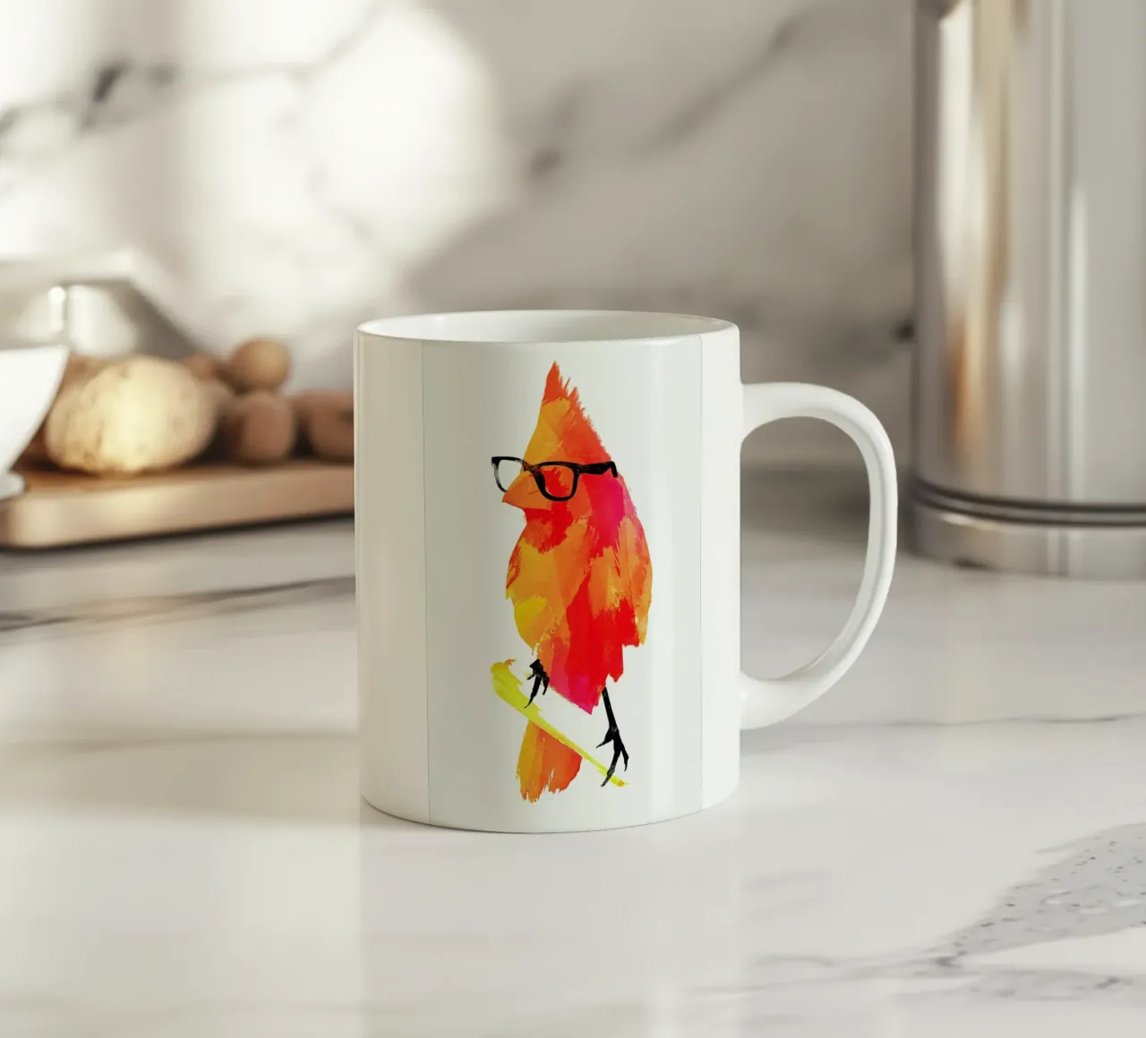 Punk birdy tazza in ceramica da Róbert Farkas