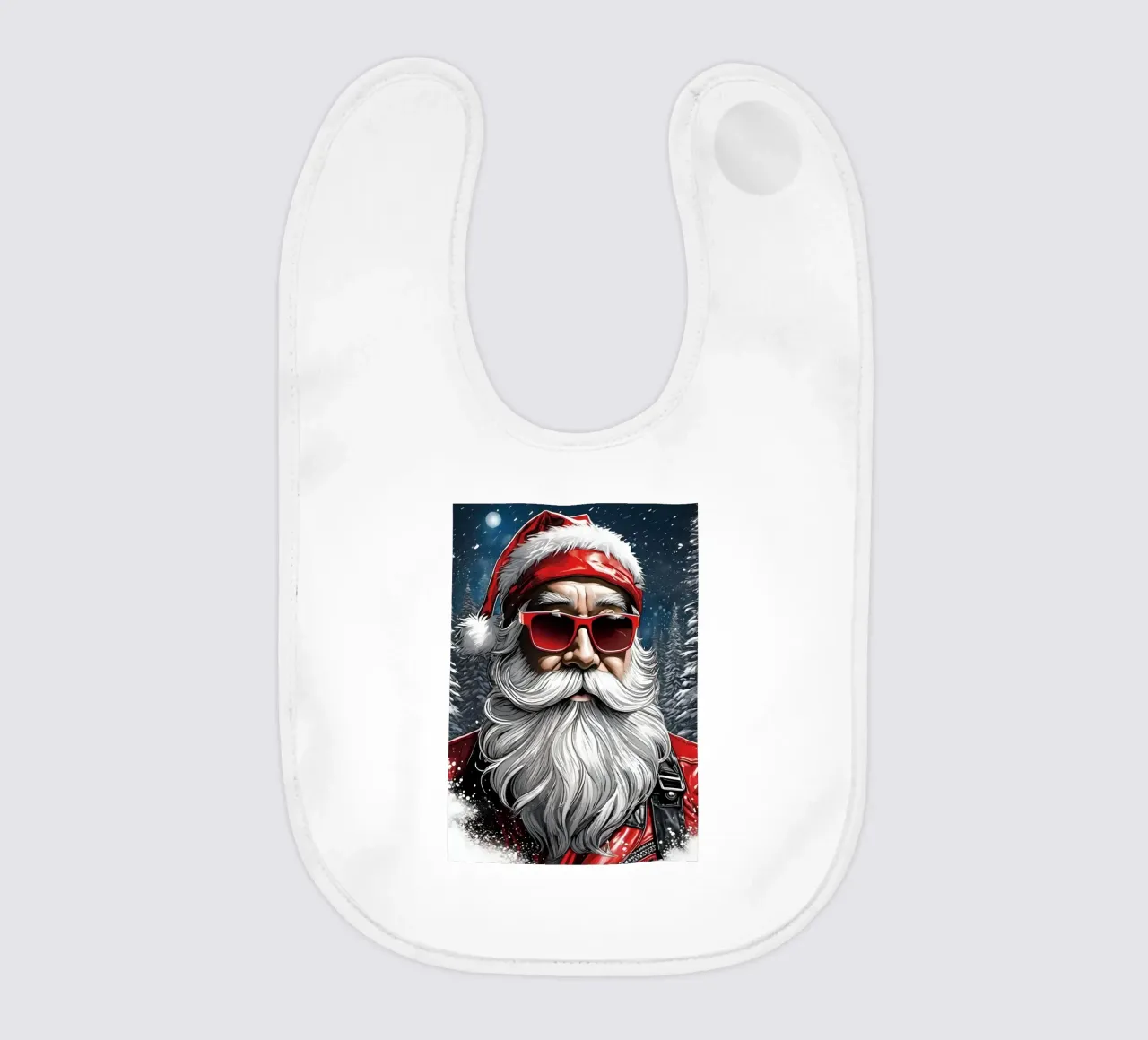 Babbo Natale con gli occhiali bavaglino da Holidays