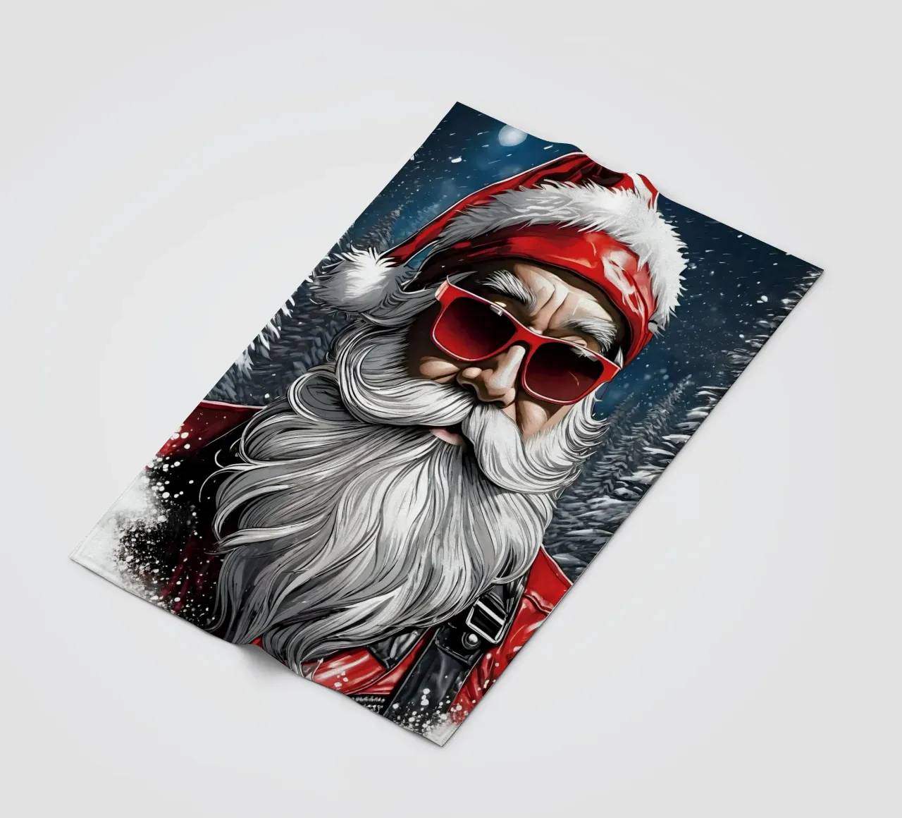 Babbo Natale con gli occhiali coperta in pile da Holidays