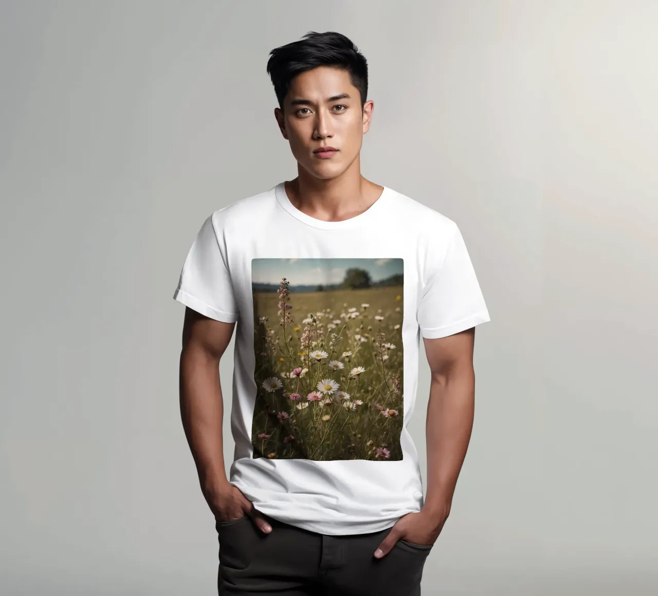 Campo di fiori selvatici t-shirt da VintageBotanics