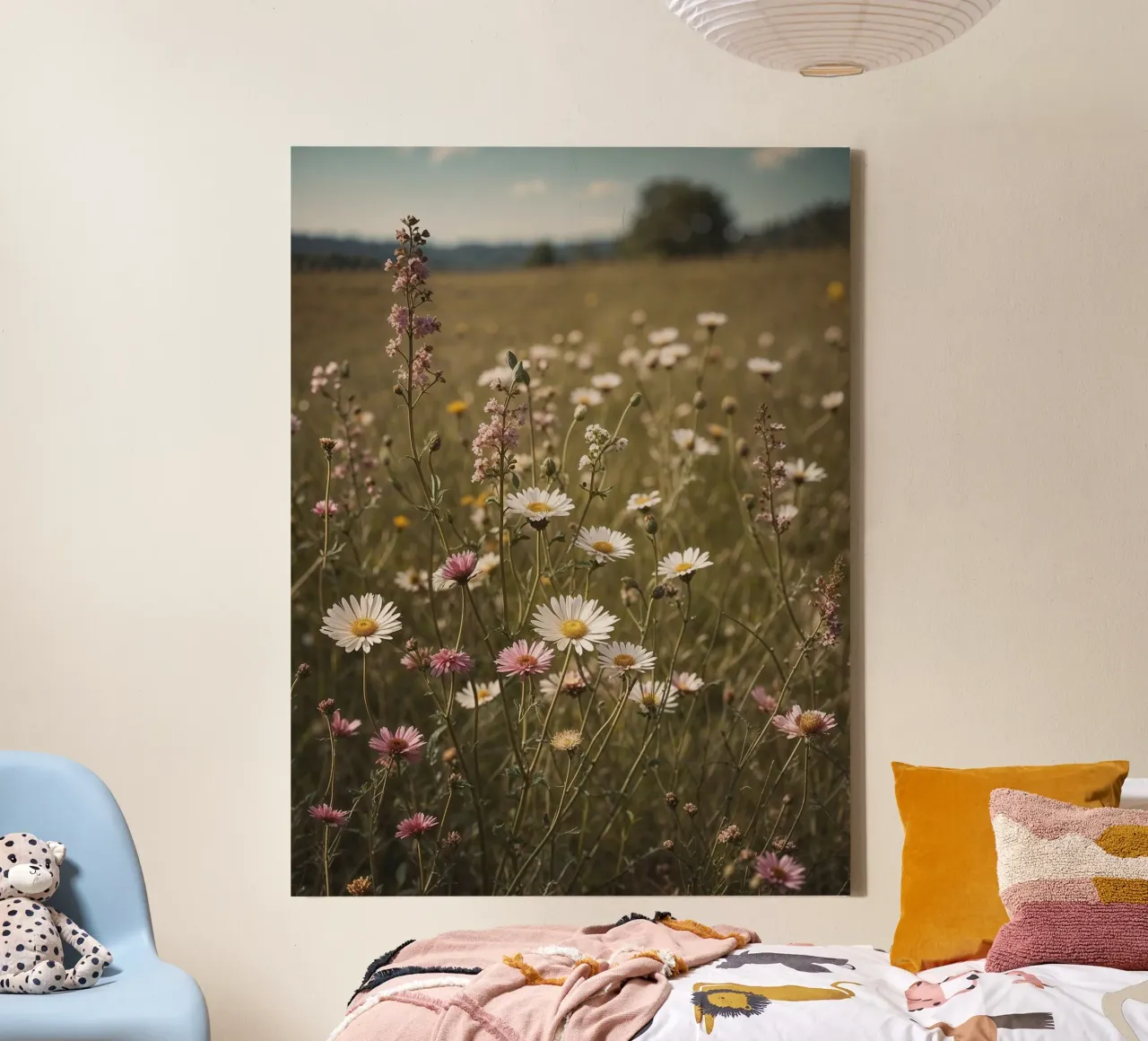 Wildflowers Field canvas by VintageBotanics