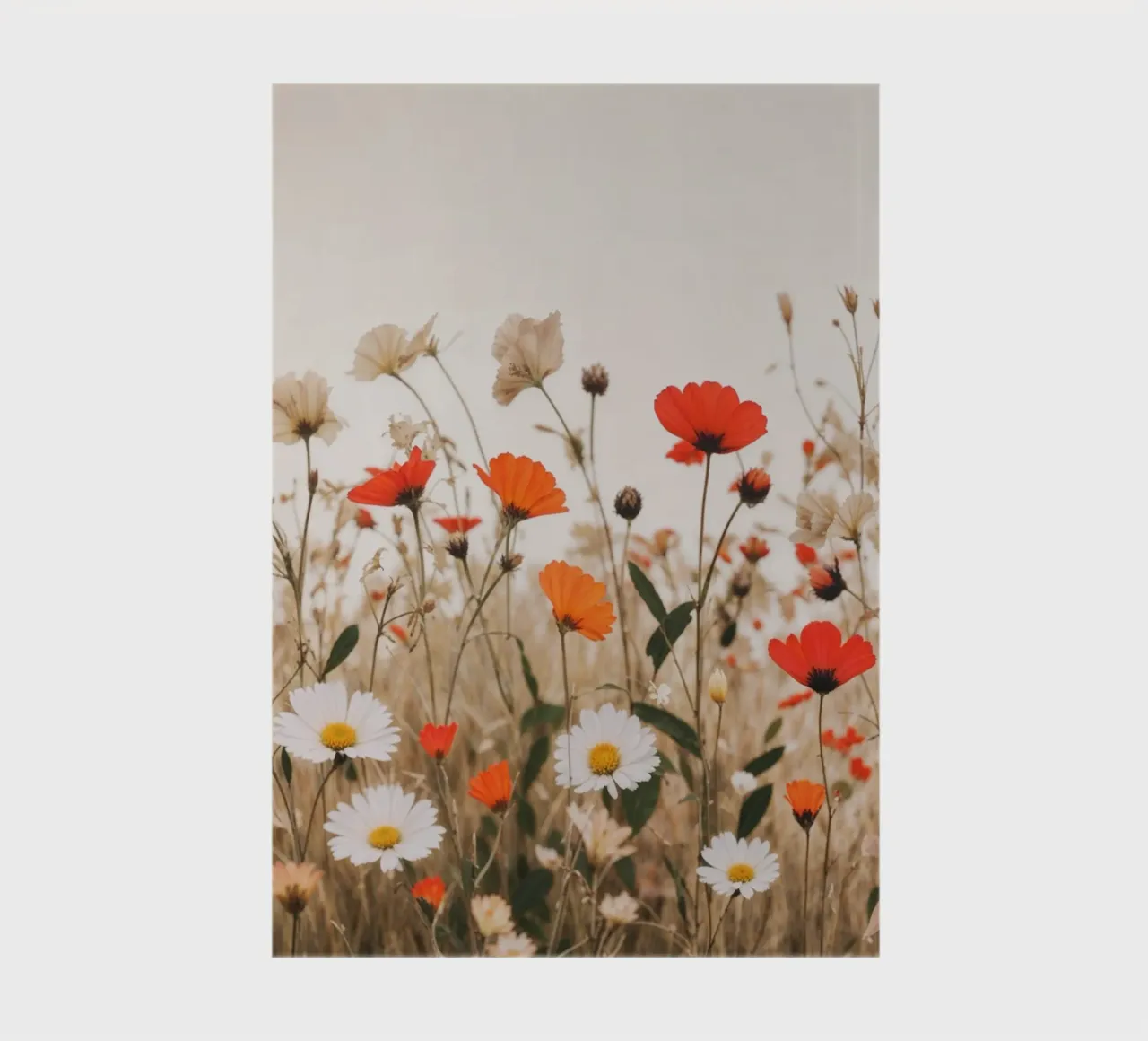 Wildflowers Field with Poppies notebook by VintageBotanics