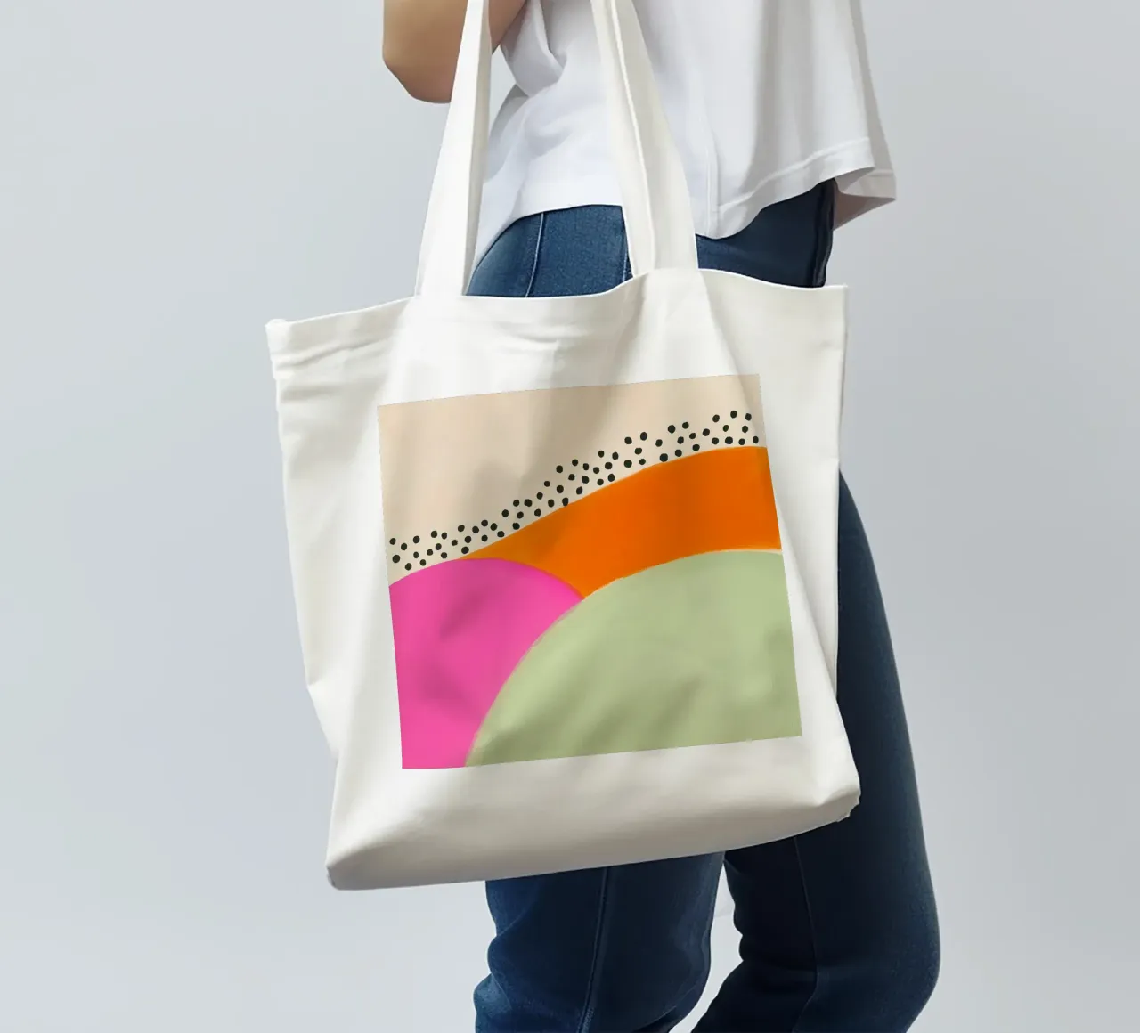Positive summer energy tote bag by Carinaprint