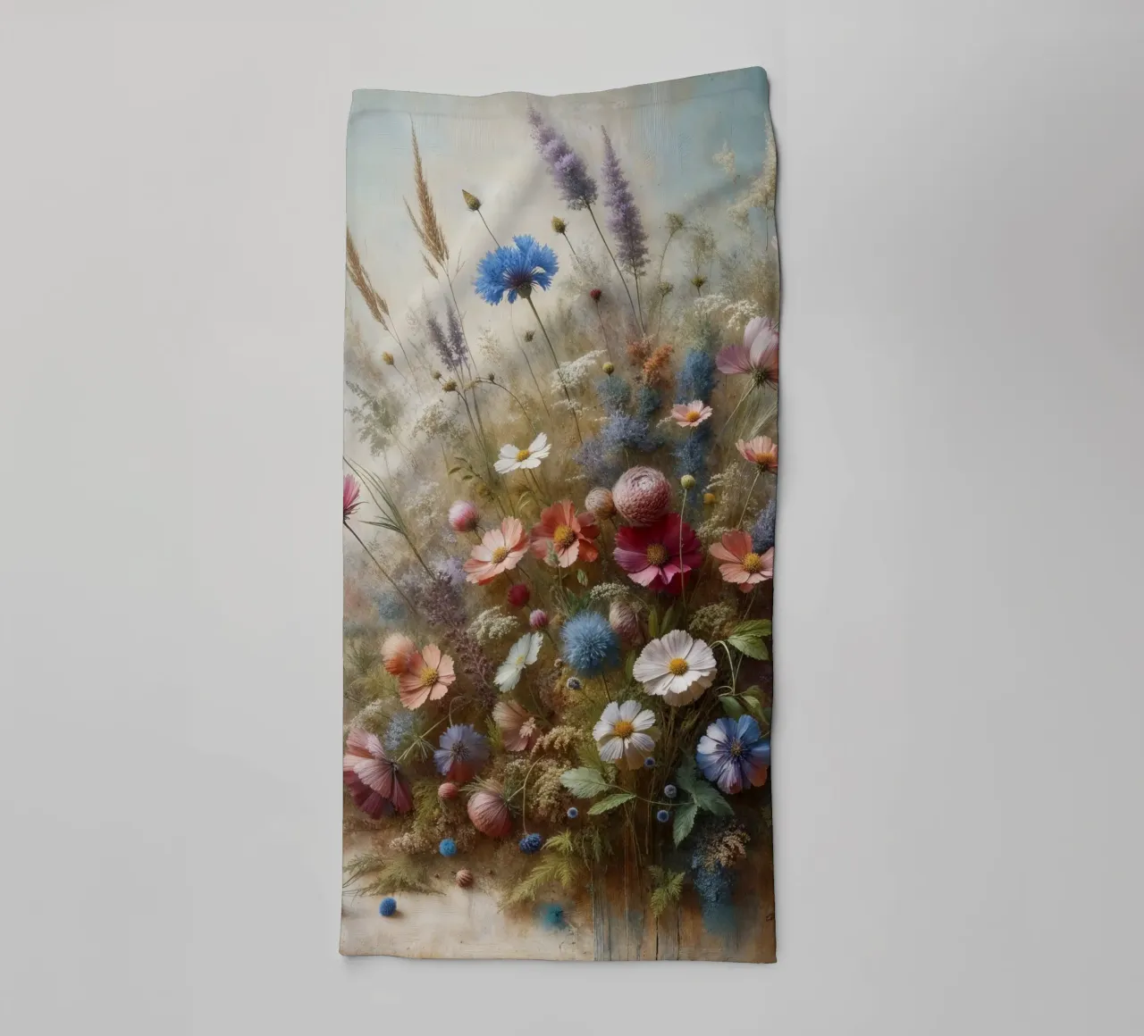 Vintage Flower Field towel by VintageBotanics