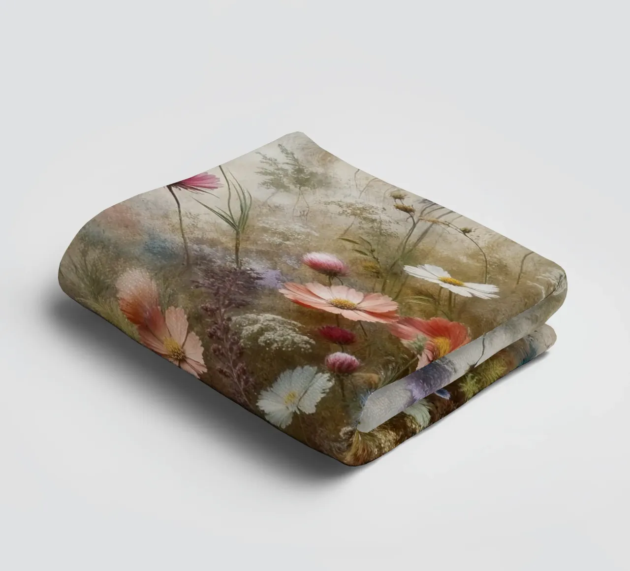 Vintage Flower Field towel by VintageBotanics