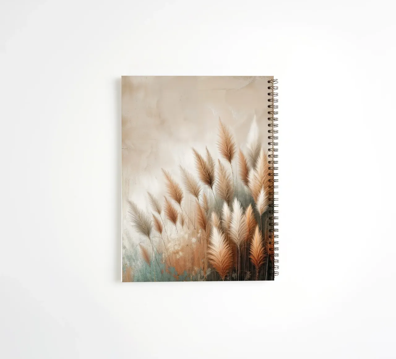 Pampas Grass Field spiral notebook by VintageBotanics