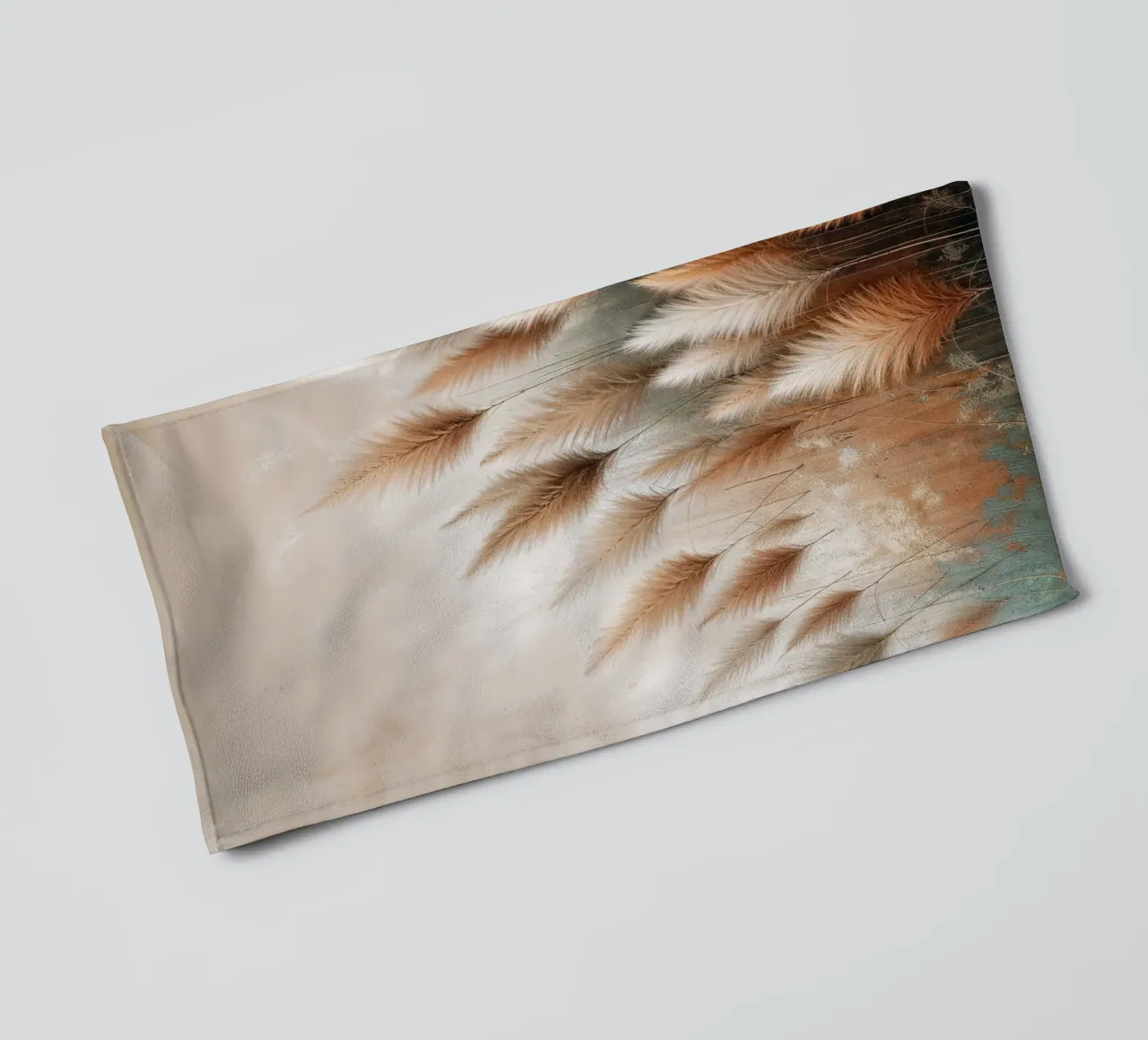 Pampas Grass Field towel by VintageBotanics