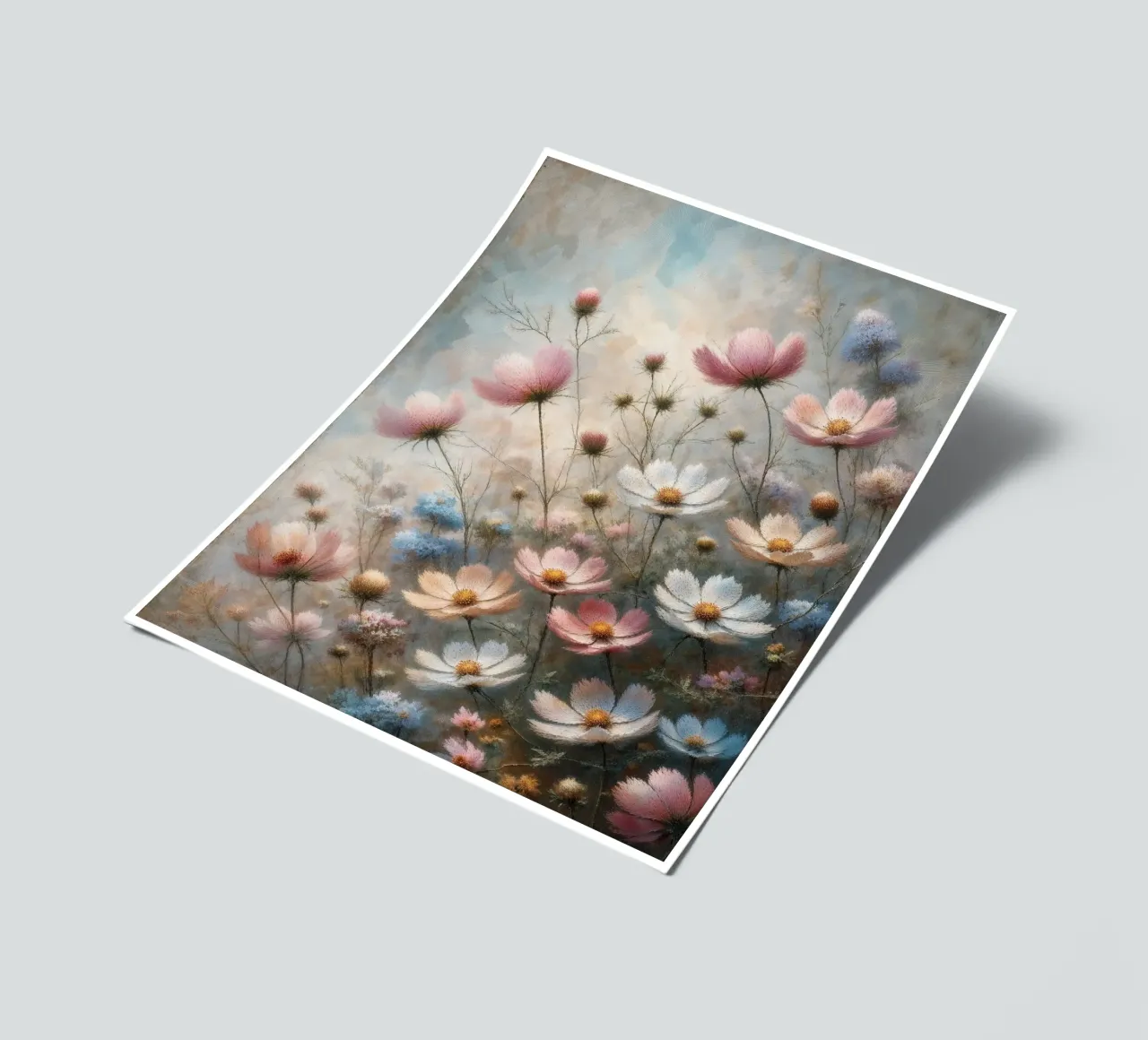 Pastel Wild Flower Field sticker sheet by VintageBotanics