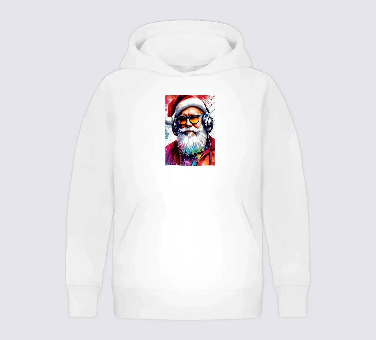 Babbo Natale con le cuffie felpa bambino con cappuccio da Holidays