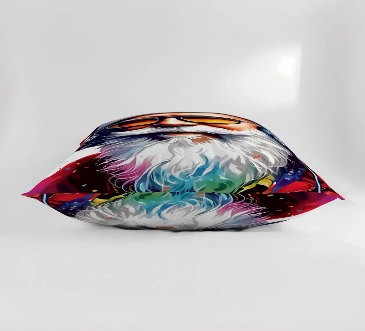 Babbo Natale con le cuffie cuscino da Holidays