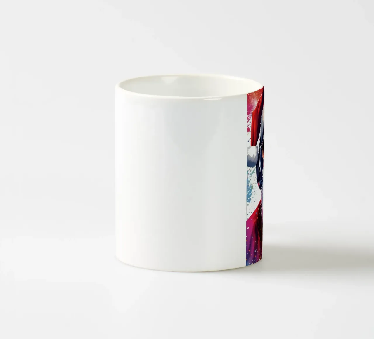 Babbo Natale con le cuffie tazza in ceramica da Holidays