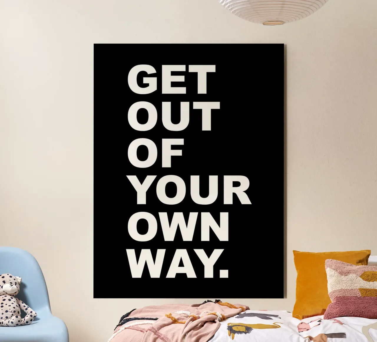 Get Of Your Own Way alu-dibond by Inspirify