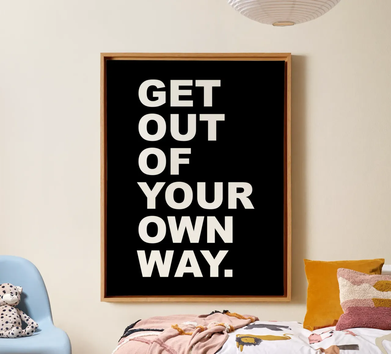 Geh dir selbst aus dem Weg Leinwand von Inspirify