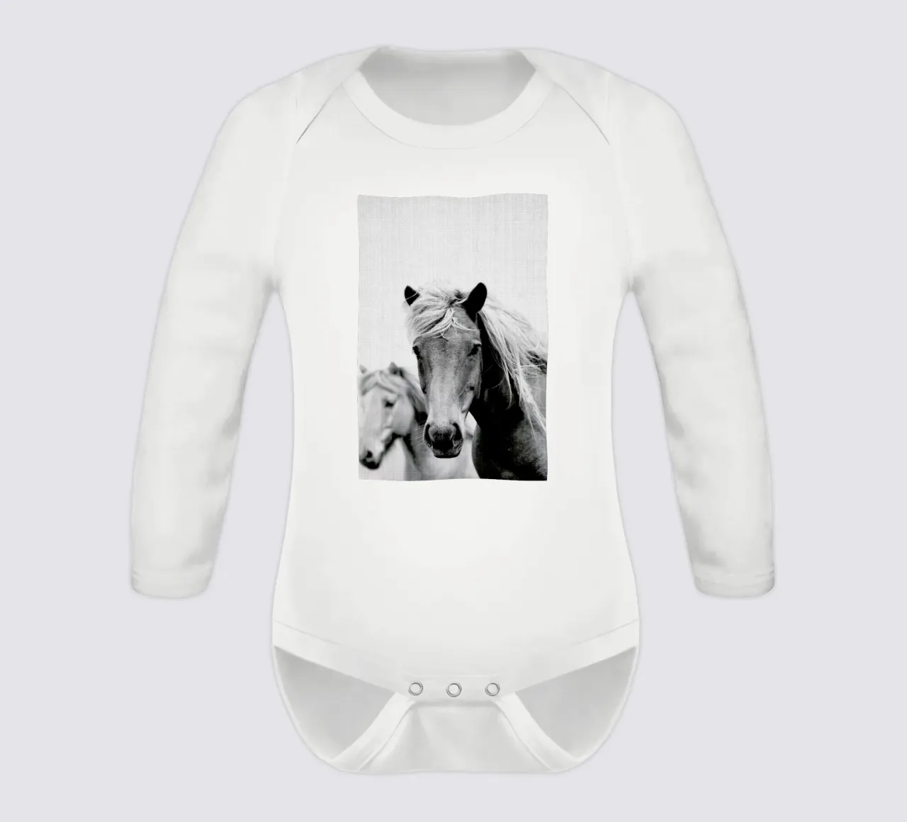 Print 180 long-sleeve baby romper by Lila & Lola