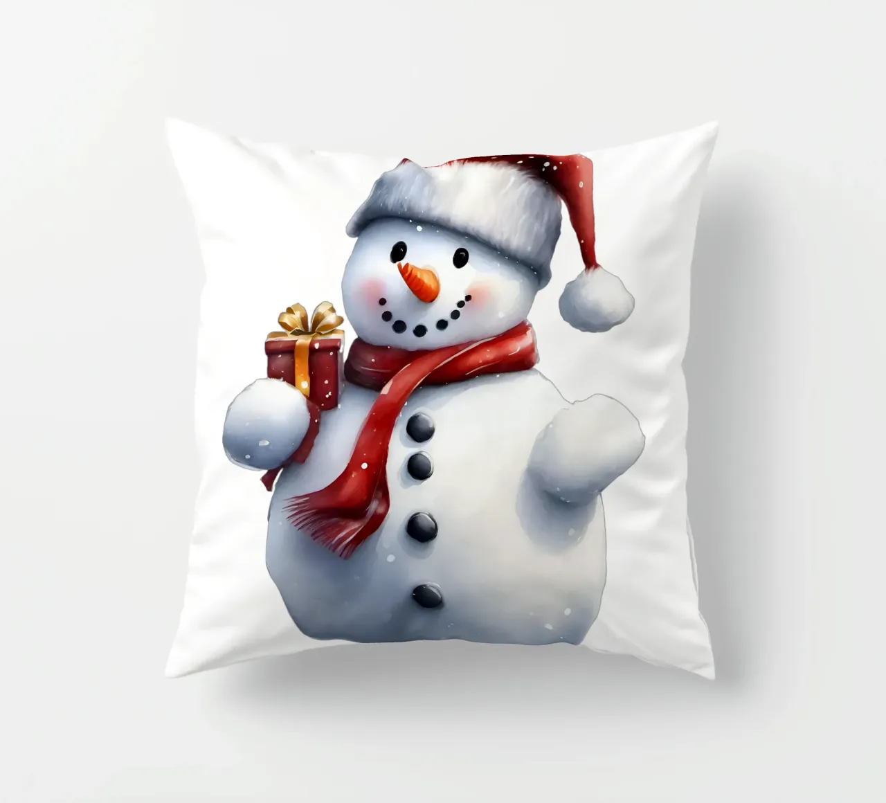 Pupazzo di neve cuscino da Holidays