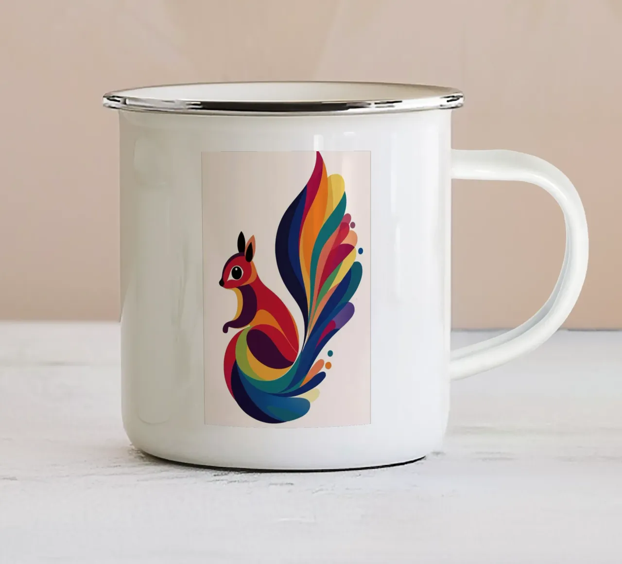 Traumeichhörnchen enamel mug by DreamPixel