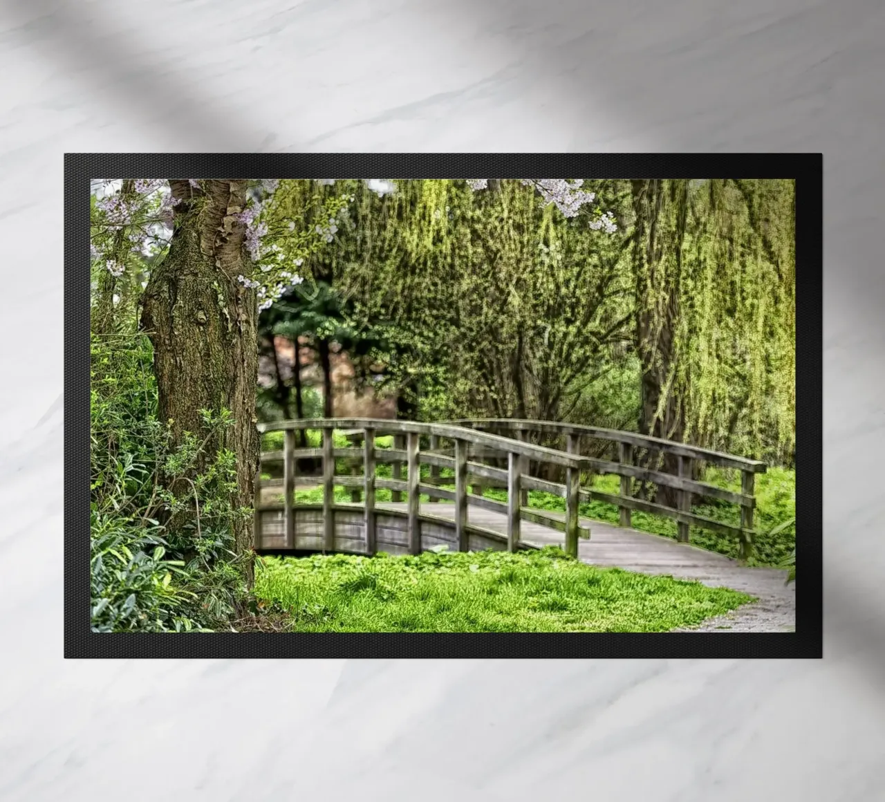 Pastel Pathway – Blossoms and Bridges in Harmony zerbino da Curious Collections by Marielle Leenders