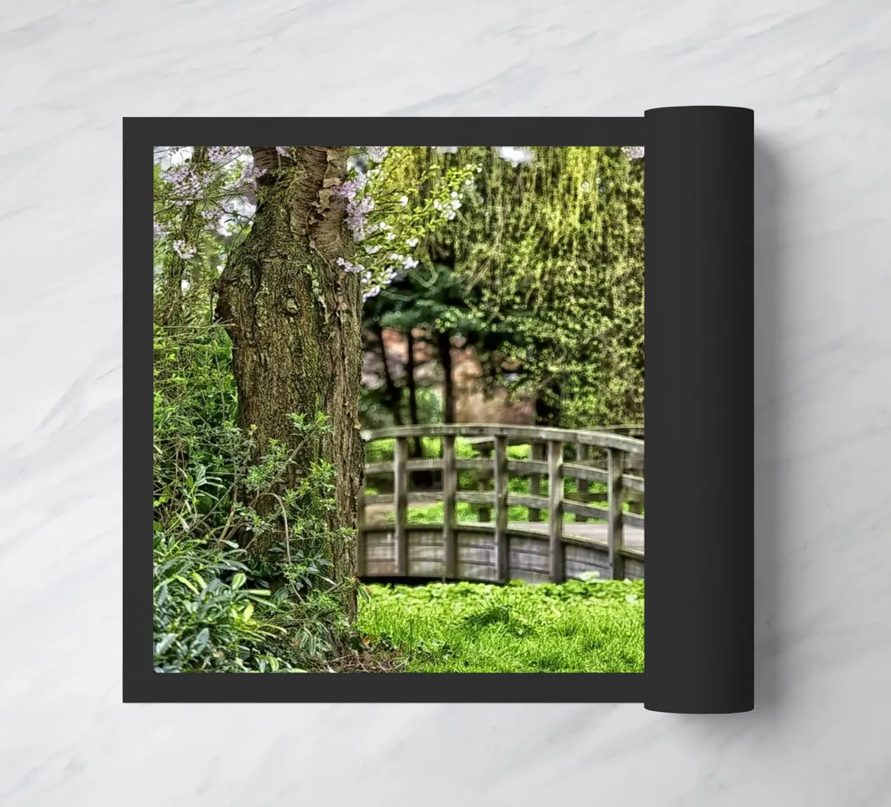 Pastel Pathway – Blossoms and Bridges in Harmony zerbino da Curious Collections by Marielle Leenders
