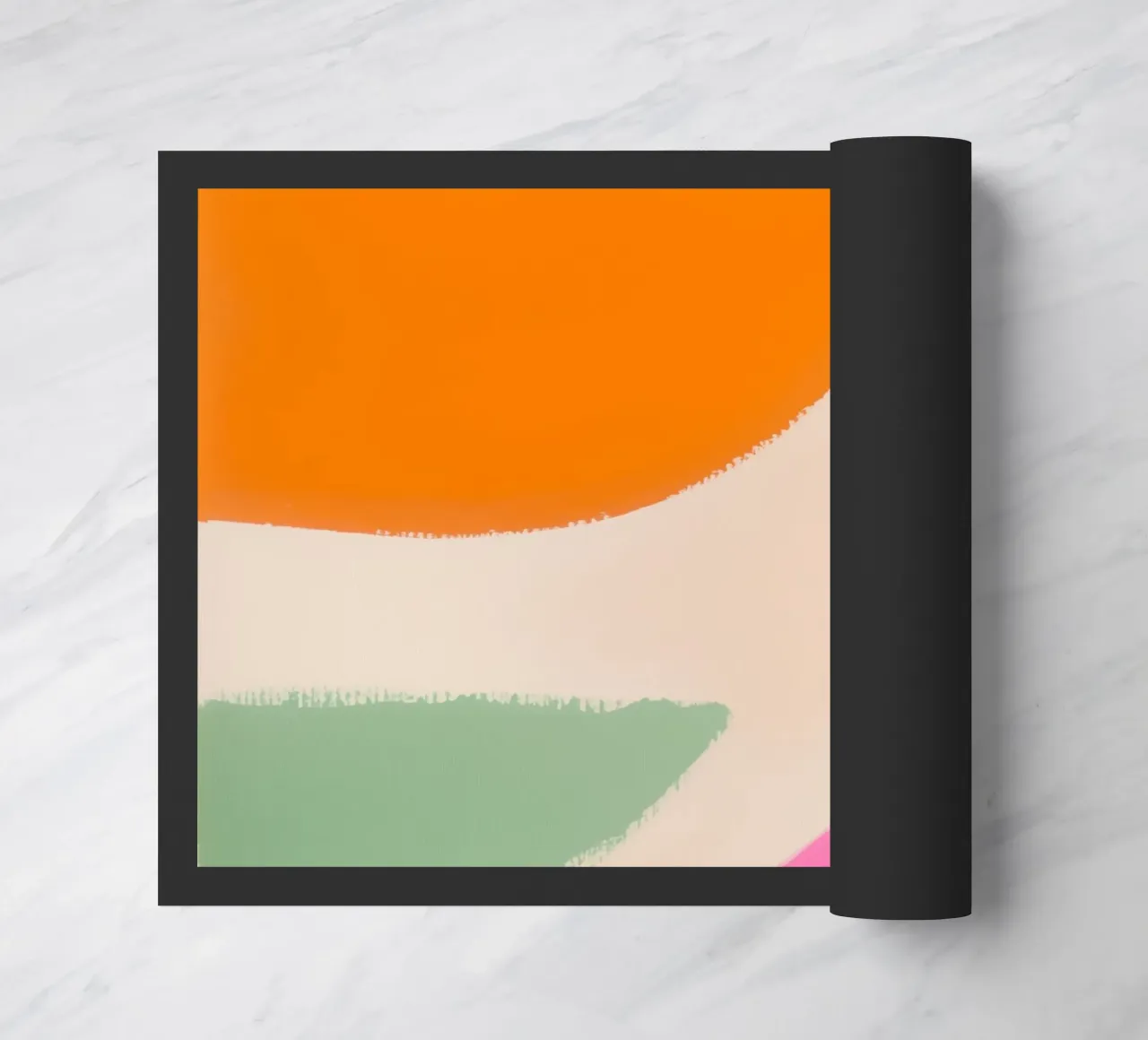 Abstract summer harmony doormat by Carinaprint
