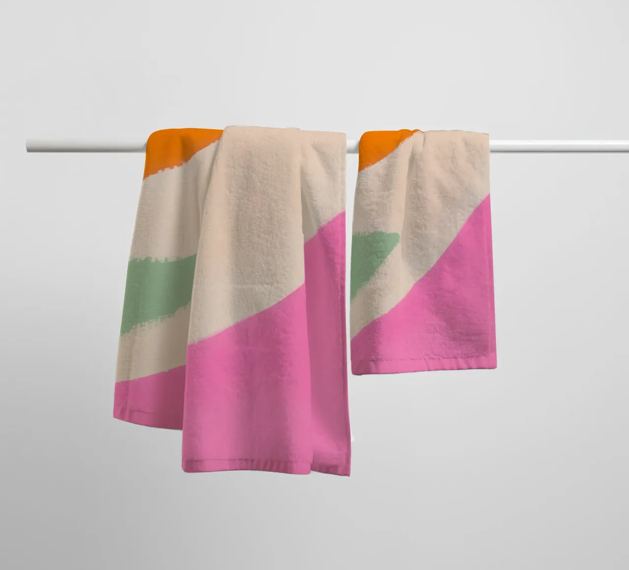 Abstract summer harmony towel by Carinaprint