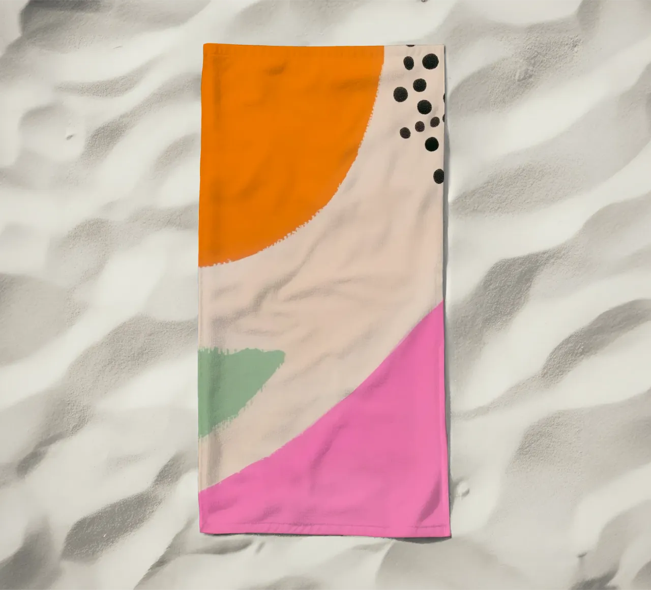 Harmonie estivale abstraite serviette de plage de Carinaprint