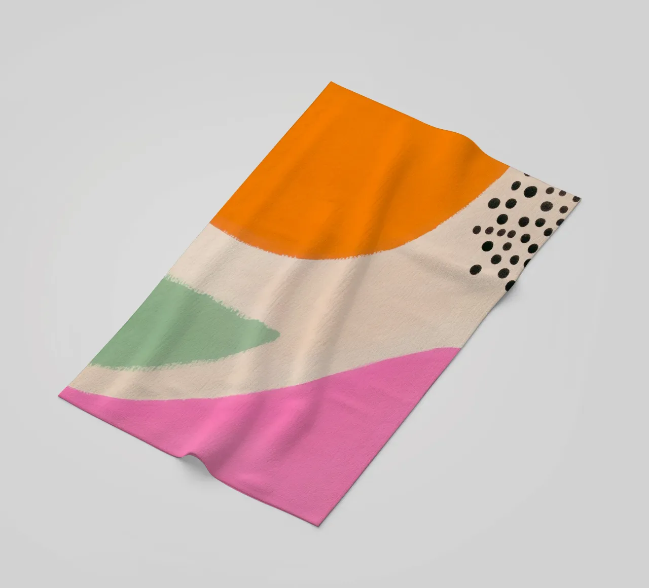 Harmonie estivale abstraite serviette de plage de Carinaprint