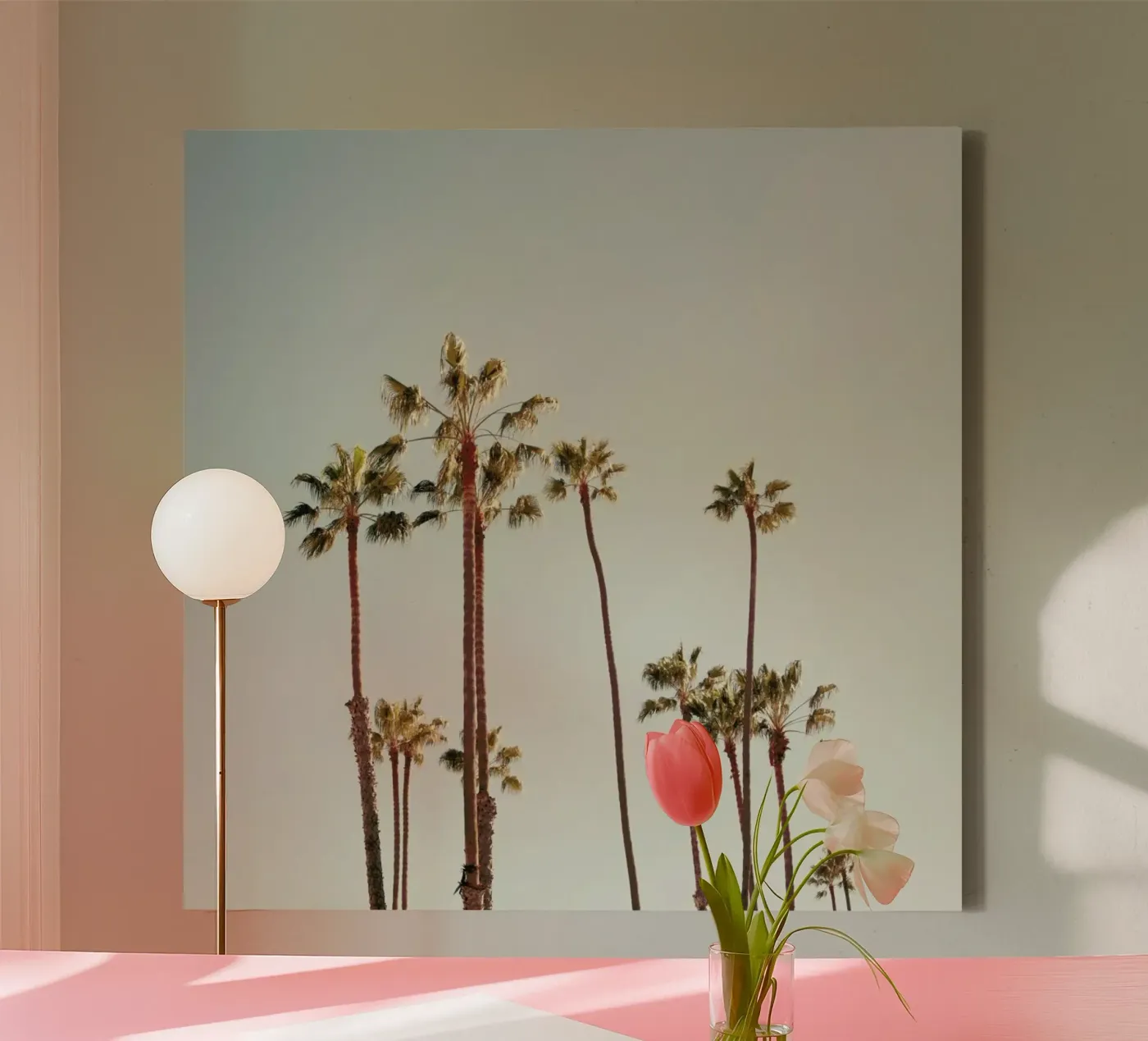 Palms canvas van Catherine McDonald