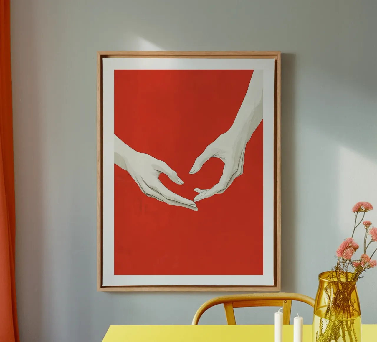 Hand connection canvas by DWA