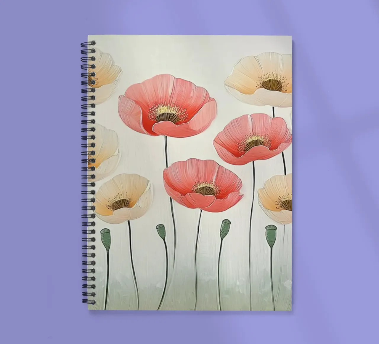 Klaprozen abstract spiral notebook by Imagine