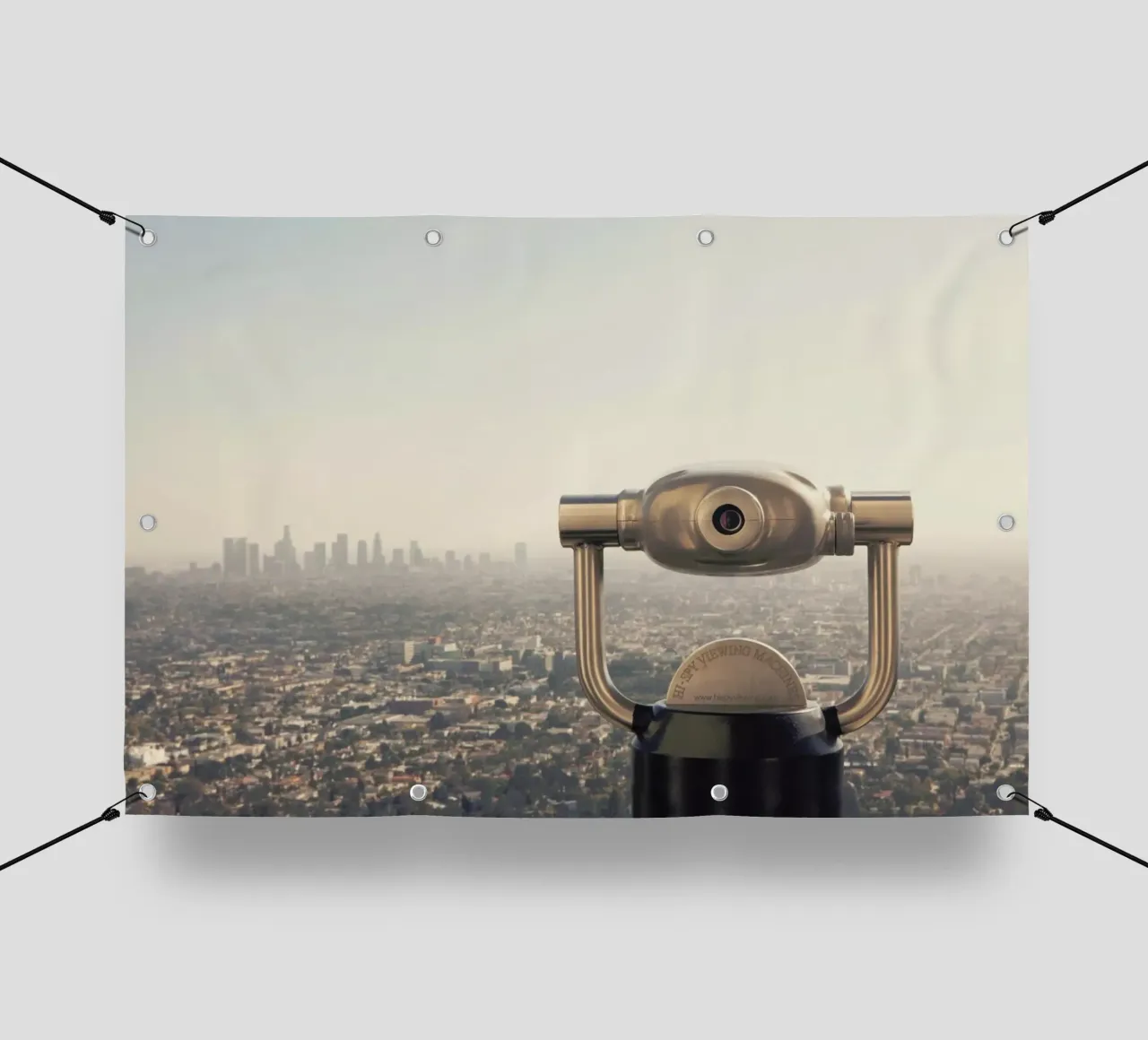 The View Los Angeles telo in pvc da Catherine McDonald