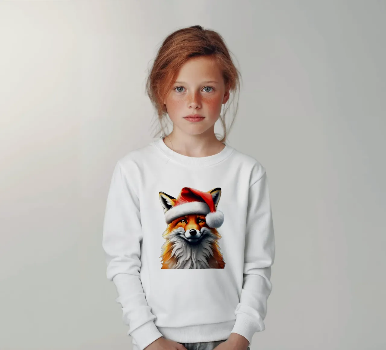 Foxy New Year kids sweatshirt by Holidays