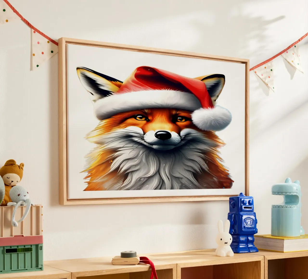 Foxy New Year canvas by Holidays