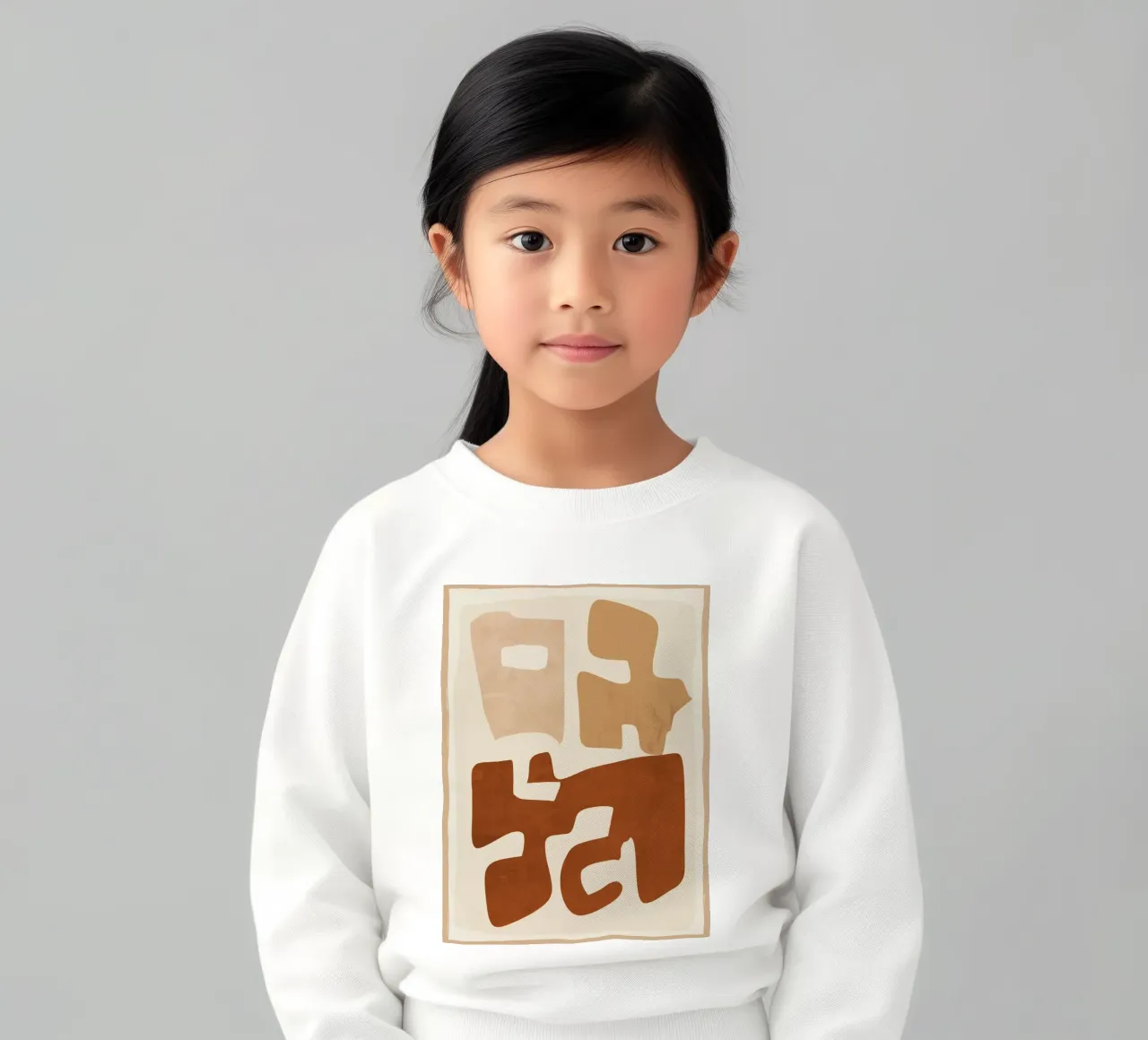 Modern Abstract Shapes 111 kids sweatshirt by ThingDesign