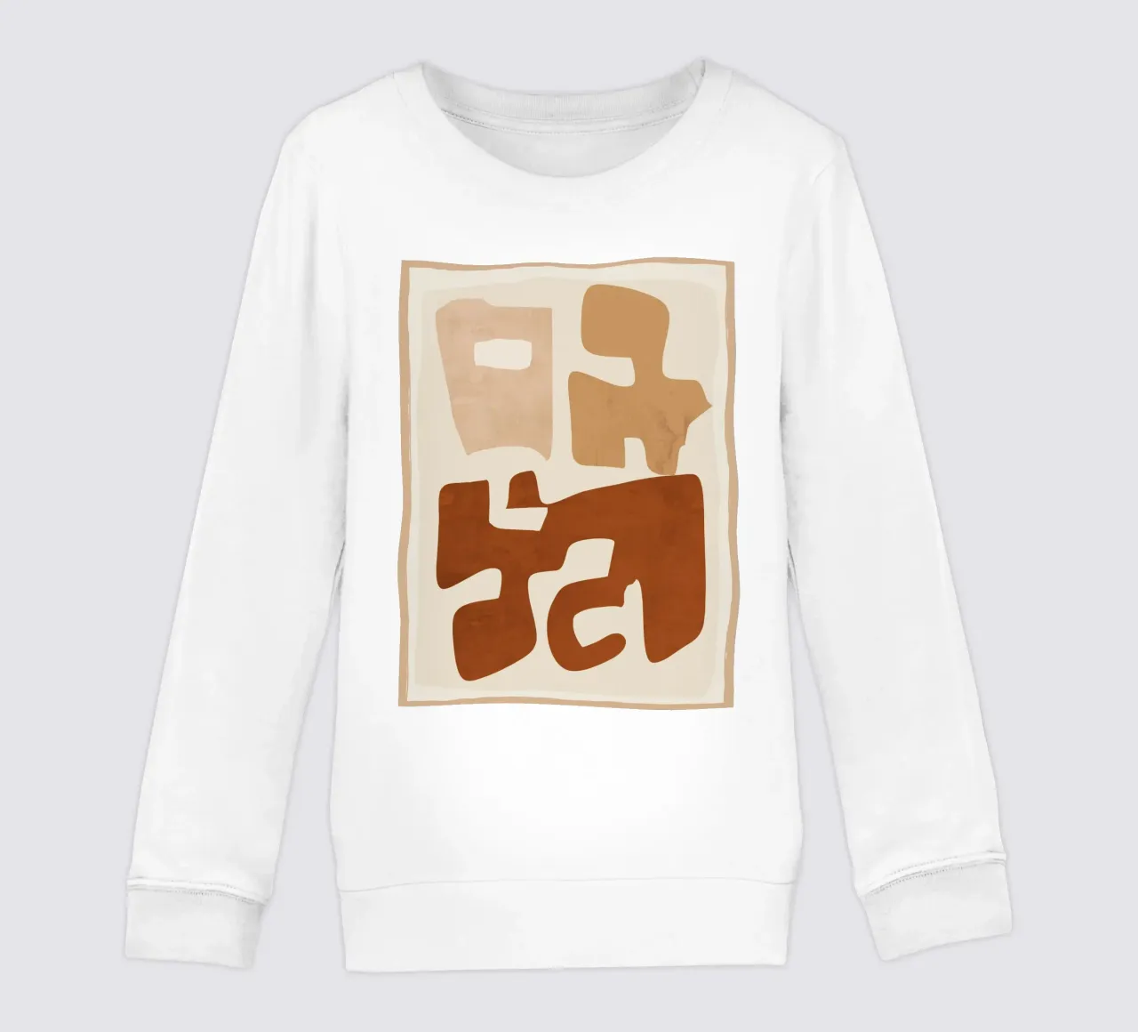 Modern Abstract Shapes 111 kids sweatshirt by ThingDesign